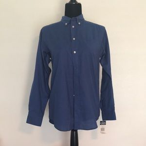 Blue Chaps Button-Down Shirt (Boys Size 16) (Women’s S/M) Made in Vietnam